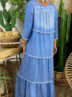 ER | Maxi abito con scollo a V