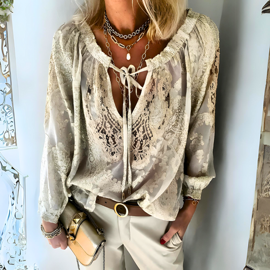 ER | Camicetta boho all'uncinetto per donna