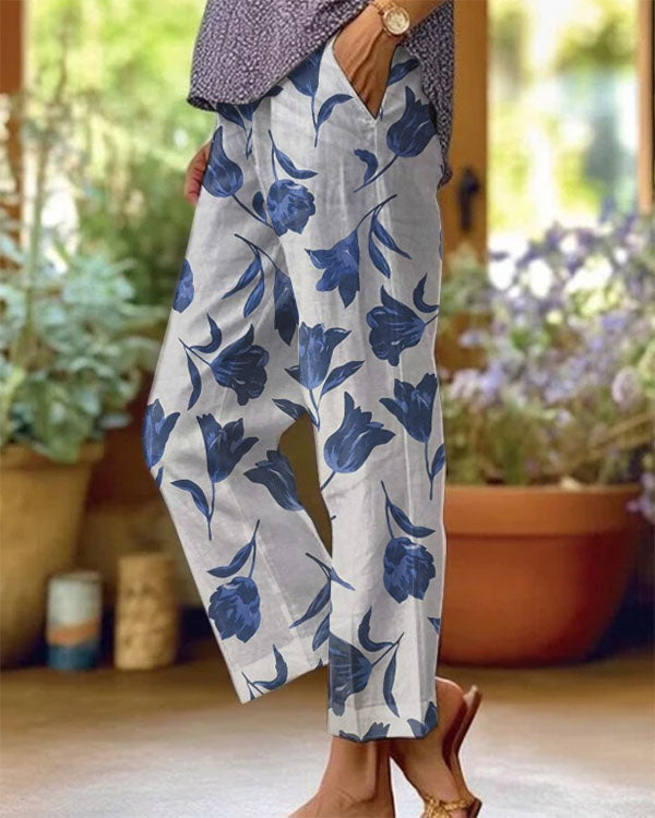 Printed Casual Pants