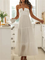 ER | Maxi abito con collo alto