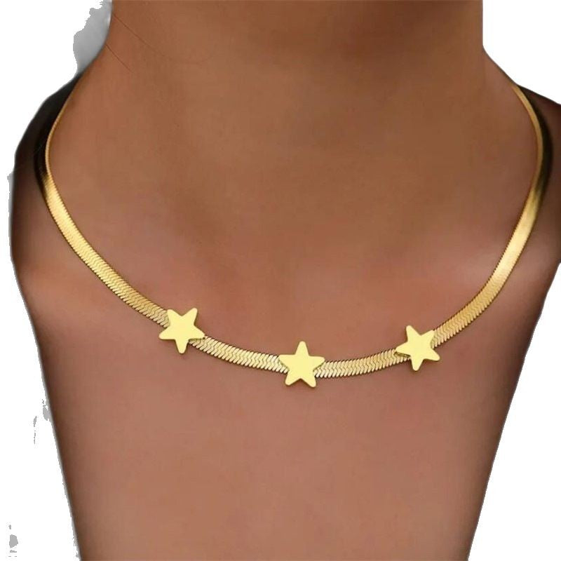 Oro Collana bellissimo con stile unico