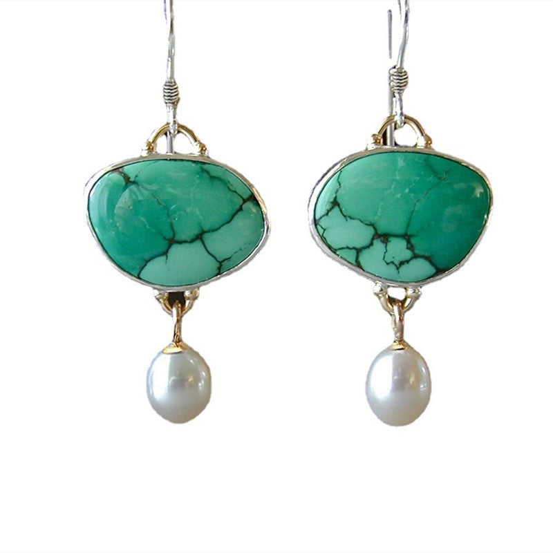 Perla Orecchino vintage fatto a mano