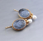 Perla Orecchino vintage fatto a mano