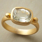 Oro Anello vintage fatto a mano