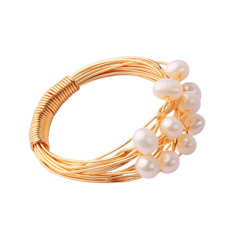 Perla Anello classico dal fascino senza tempo