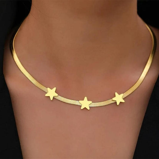 Oro Collana bellissimo con stile unico