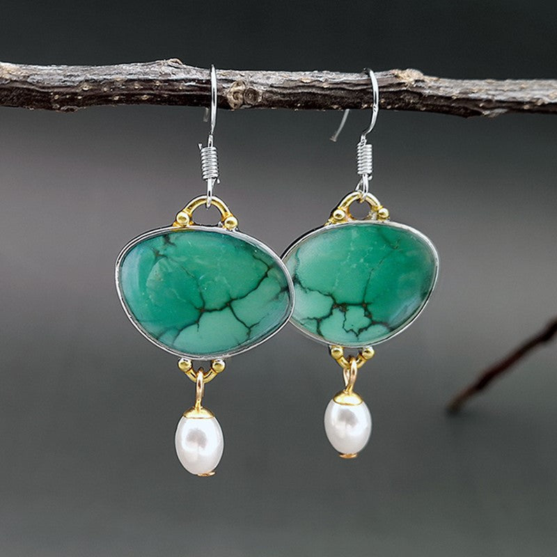 Perla Orecchino vintage fatto a mano