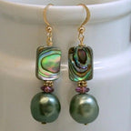 Perla Orecchino vintage fatto a mano