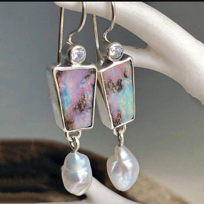 Perla Orecchino vintage fatto a mano