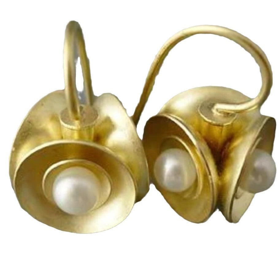 Perla Orecchino vintage fatto a mano