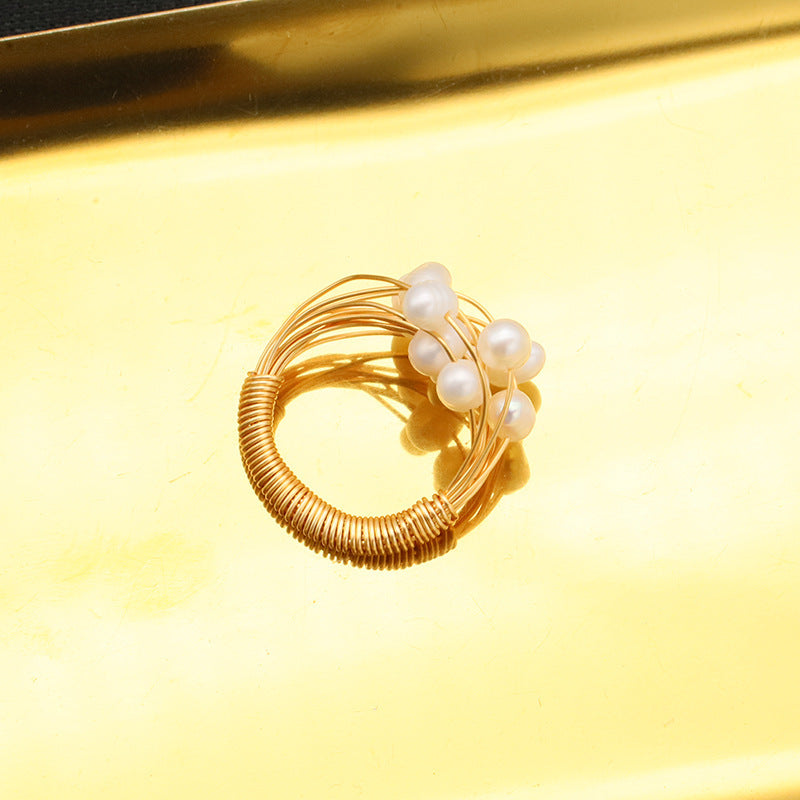 Perla Anello classico dal fascino senza tempo