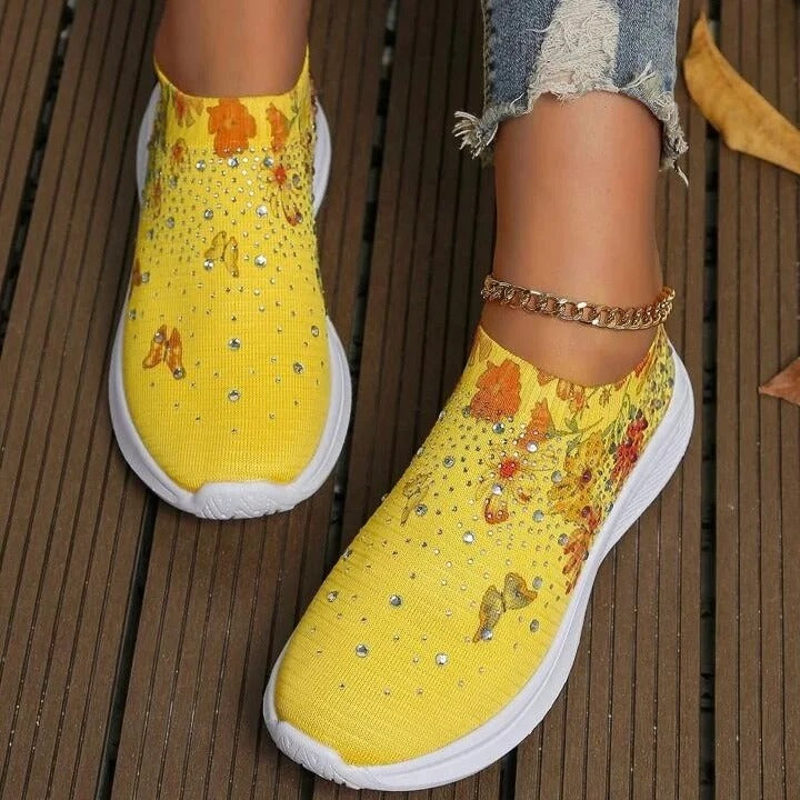 Baumwoll Zweifarbiger Pullover Beige-Navy