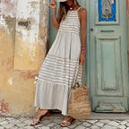 ER | Lavigne - Maxi abito beige