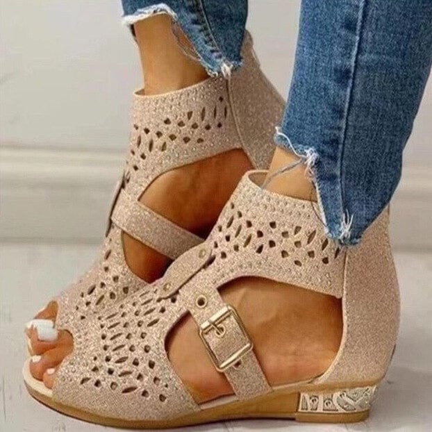 ER | Sandali ortopedici con tacco basso